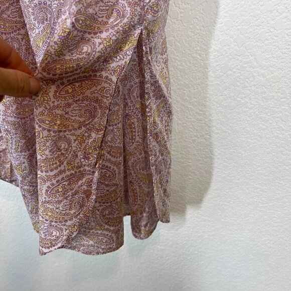 J Crew Shirt Dress Midi Beachy Paisley Cottagecore Cotton 8 - Picture 9 of 14